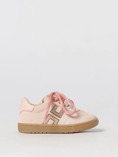 Elisabetta Franchi La Mia Bambina Sneakers Kids Color Nude In Pink