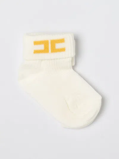 Elisabetta Franchi La Mia Bambina Socks  Kids Color Cream In White