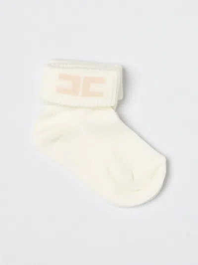 Elisabetta Franchi La Mia Bambina Socks  Kids Color Ivory In White