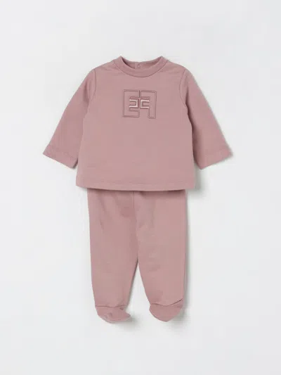 Elisabetta Franchi La Mia Bambina Suit  Kids Color Beige In Pink