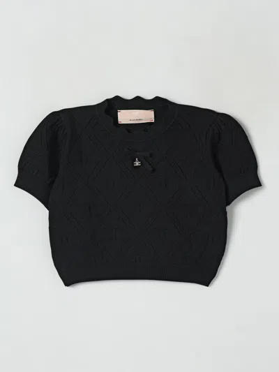 Elisabetta Franchi La Mia Bambina Kids' Pullover  Kinder Farbe Schwarz In Black