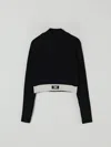 Elisabetta Franchi La Mia Bambina Logo-band Sweater In Black