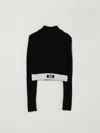Elisabetta Franchi La Mia Bambina Logo-band Sweater In Black