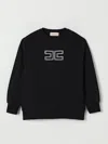 Elisabetta Franchi La Mia Bambina Logo-embellished Sweatshirt In Black