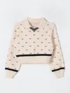 Elisabetta Franchi La Mia Bambina Sweater  Kids Color Butter In Butter