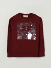 Elisabetta Franchi La Mia Bambina Sweater  Kids Color Cherry In Burgundy