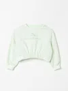 Elisabetta Franchi La Mia Bambina Sweater  Kids Color Green In Grün