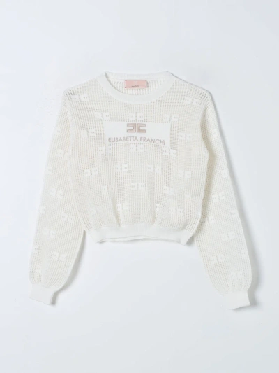 Elisabetta Franchi La Mia Bambina Sweater  Kids Color Ivory