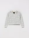 Elisabetta Franchi La Mia Bambina Sweater  Kids Color Ivory In White