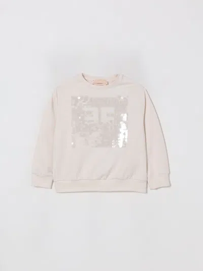 Elisabetta Franchi La Mia Bambina Sweater  Kids Color Ivory In White