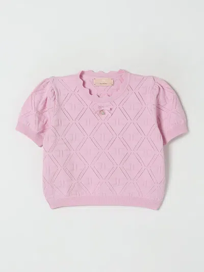 Elisabetta Franchi La Mia Bambina Kids' Pullover  Kinder Farbe Quartz In Gray