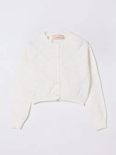 Elisabetta Franchi La Mia Bambina Sweater  Kids Color White