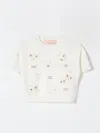 Elisabetta Franchi La Mia Bambina Sweater  Kids Color Yellow Cream
