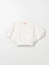 Elisabetta Franchi La Mia Bambina Sweater  Kids Color Yellow Cream In Yellow Cream
