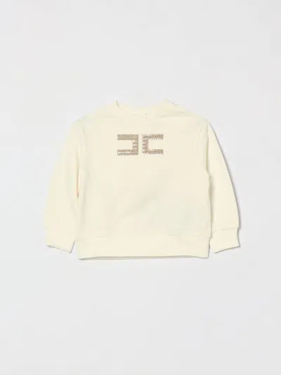 Elisabetta Franchi La Mia Bambina Babies'  Sweater Kids Color White In Gold