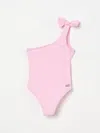 Elisabetta Franchi La Mia Bambina Swimsuit  Kids Color Quartz In Quartz