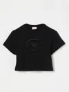 Elisabetta Franchi La Mia Bambina T-shirt  Kids Color Black In Black