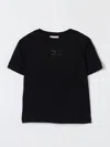 Shop Elisabetta Franchi La Mia Bambina T-shirt  Kids Color Black