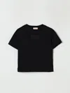 Elisabetta Franchi La Mia Bambina T-shirt  Kids Color Black In Black