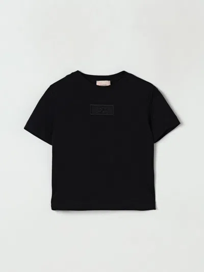 Elisabetta Franchi La Mia Bambina Babies' T-shirt  Kids Color Black