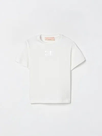 ELISABETTA FRANCHI LA MIA BAMBINA T-SHIRT ELISABETTA FRANCHI LA MIA BAMBINA KIDS COLOR IVORY,H53309044