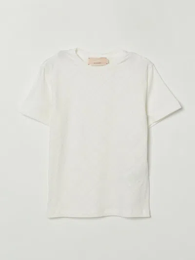 Elisabetta Franchi La Mia Bambina T-shirt  Kids Color Ivory In White