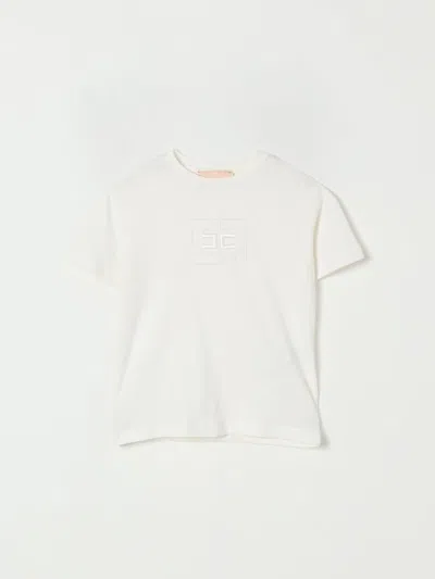 ELISABETTA FRANCHI LA MIA BAMBINA T-SHIRT ELISABETTA FRANCHI LA MIA BAMBINA KIDS COLOR IVORY,H39936044