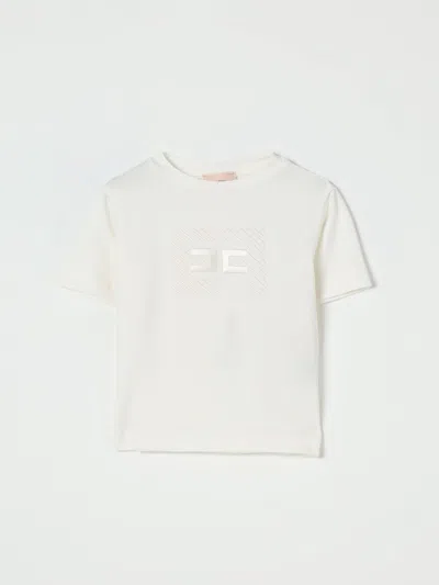 Elisabetta Franchi La Mia Bambina T-shirt  Kids Color Yellow Cream In Neutral