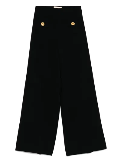 Elisabetta Franchi La Mia Bambina Kids' Tailored Trousers In Black