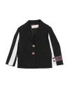 Elisabetta Franchi Babies'  La Mia Bambina Toddler Girl Blazer Black Size 6 Virgin Wool, Polyester, Viscose