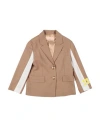 Elisabetta Franchi La Mia Bambina Toddler Girl Blazer Camel Size 6 Virgin Wool, Polyester, Viscose In Beige