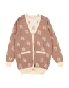 ELISABETTA FRANCHI ELISABETTA FRANCHI LA MIA BAMBINA TODDLER GIRL CARDIGAN CAMEL SIZE 6 VISCOSE, POLYESTER, POLYAMIDE
