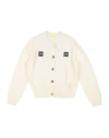 Elisabetta Franchi La Mia Bambina Toddler Girl Cardigan Ivory Size 4 Merino Wool, Viscose, Polyamide In White