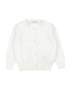 Elisabetta Franchi La Mia Bambina Toddler Girl Cardigan Ivory Size 5 Cotton In White