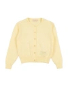 Elisabetta Franchi Babies'  La Mia Bambina Toddler Girl Cardigan Pastel Yellow Size 5 Cotton