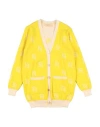 Elisabetta Franchi La Mia Bambina Toddler Girl Cardigan Yellow Size 6 Viscose, Polyester, Polyamide In Yellow