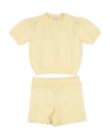 Elisabetta Franchi La Mia Bambina Toddler Girl Co-ord Pastel Yellow Size 5 Viscose, Polyester In Yellow