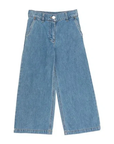 Elisabetta Franchi Babies'  La Mia Bambina Toddler Girl Jeans Blue Size 4 Cotton