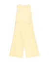Elisabetta Franchi Babies'  La Mia Bambina Toddler Girl Jumpsuit Pastel Yellow Size 4 Polyester