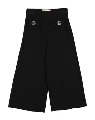 Elisabetta Franchi Babies'  La Mia Bambina Toddler Girl Pants Black Size 3 Polyester