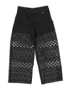 Elisabetta Franchi La Mia Bambina Toddler Girl Pants Black Size 4 Polyester In Black