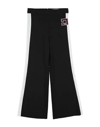 Elisabetta Franchi Babies'  La Mia Bambina Toddler Girl Pants Black Size 6 Virgin Wool, Polyester, Viscose