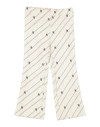 Elisabetta Franchi La Mia Bambina Toddler Girl Pants Cream Size 5 Polyester, Elastane In White
