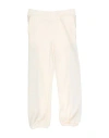Elisabetta Franchi Babies'  La Mia Bambina Toddler Girl Pants Ivory Size 3 Cotton, Viscose, Polyamide In White