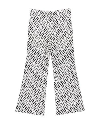 Elisabetta Franchi Babies'  La Mia Bambina Toddler Girl Pants White Size 4 Polyester, Elastane In Blue