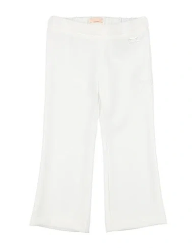 Elisabetta Franchi Babies'  La Mia Bambina Toddler Girl Pants White Size 5 Polyester