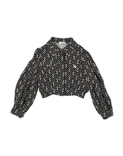 Elisabetta Franchi Babies'  La Mia Bambina Toddler Girl Shirt Black Size 4 Viscose