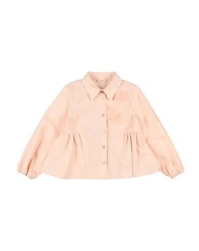 Elisabetta Franchi Babies'  La Mia Bambina Toddler Girl Shirt Blush Size 5 Cotton In Pink
