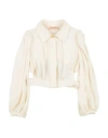 Elisabetta Franchi Babies'  La Mia Bambina Toddler Girl Shirt Cream Size 4 Viscose In Neutral