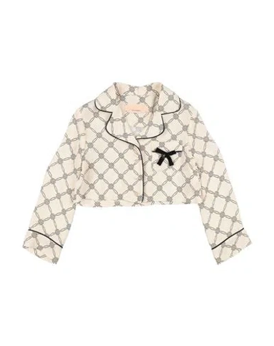 Elisabetta Franchi Babies'  La Mia Bambina Toddler Girl Shirt Cream Size 4 Viscose In White